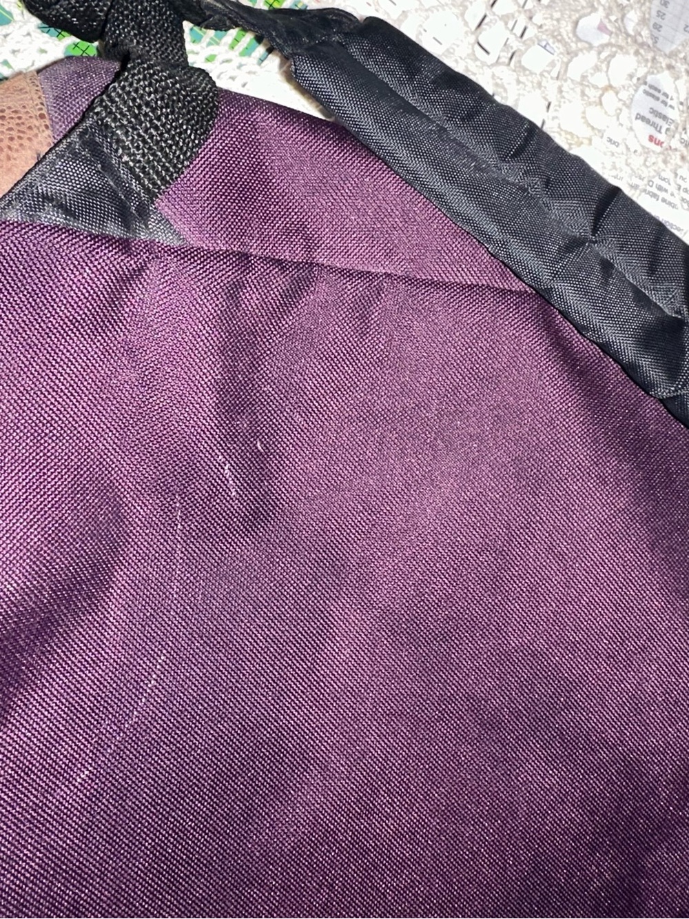 Burgundy Drawstring Backpack - Picture 6 of 7